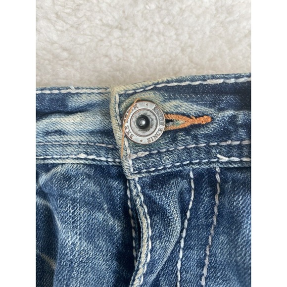 BKE Buckle Jeans Mens Sz 30S Jake Straight Leg Blue Medium Wash Distressed - Picture 11 of 16